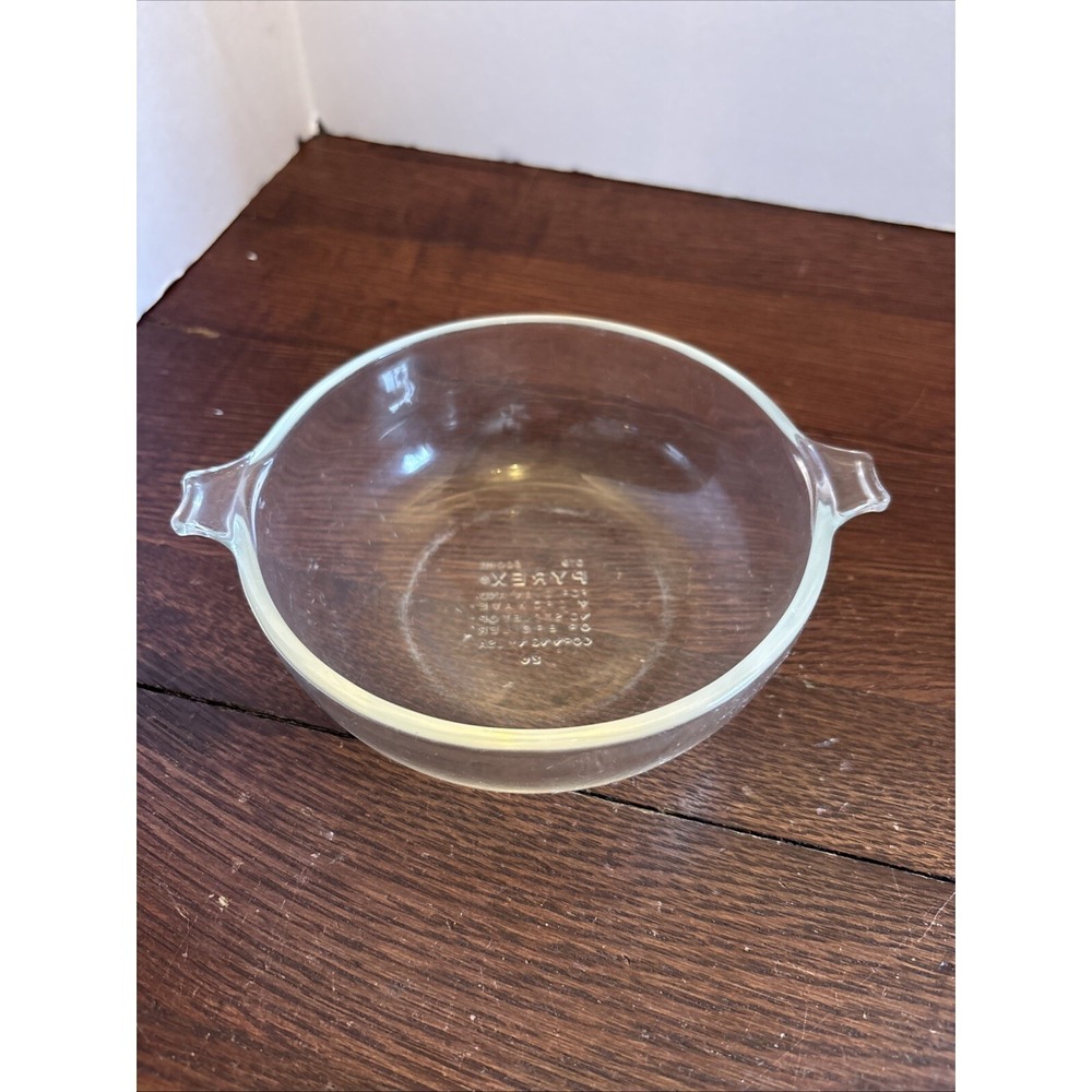 VINTAGE Pyrex 019 Clear 600ml/20oz Glass Mini Casserole Dish No Lid